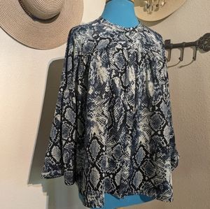 Vince Camuto Snakeskin Blouse
